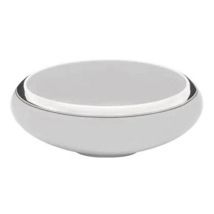 Zdjęcie Klasyczna porcelanowa miska na sałatkę Domo Platinium z platynowym detalem - Vista Alegre