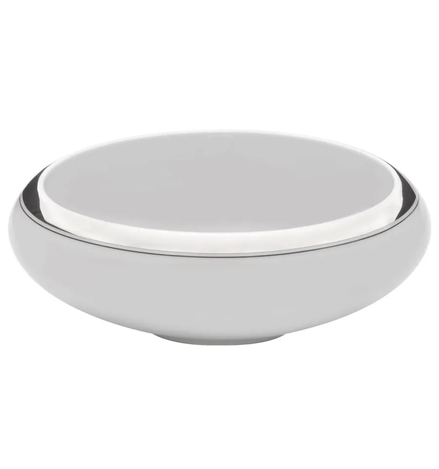 picture 1 Classic porcelain Domo Platinium salad bowl with platinum detail - Vista Alegre