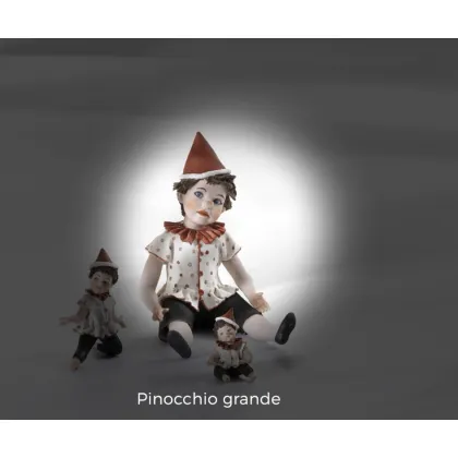 Zdjęcie Duża, porcelanowa figurka Pinokia - Sibania