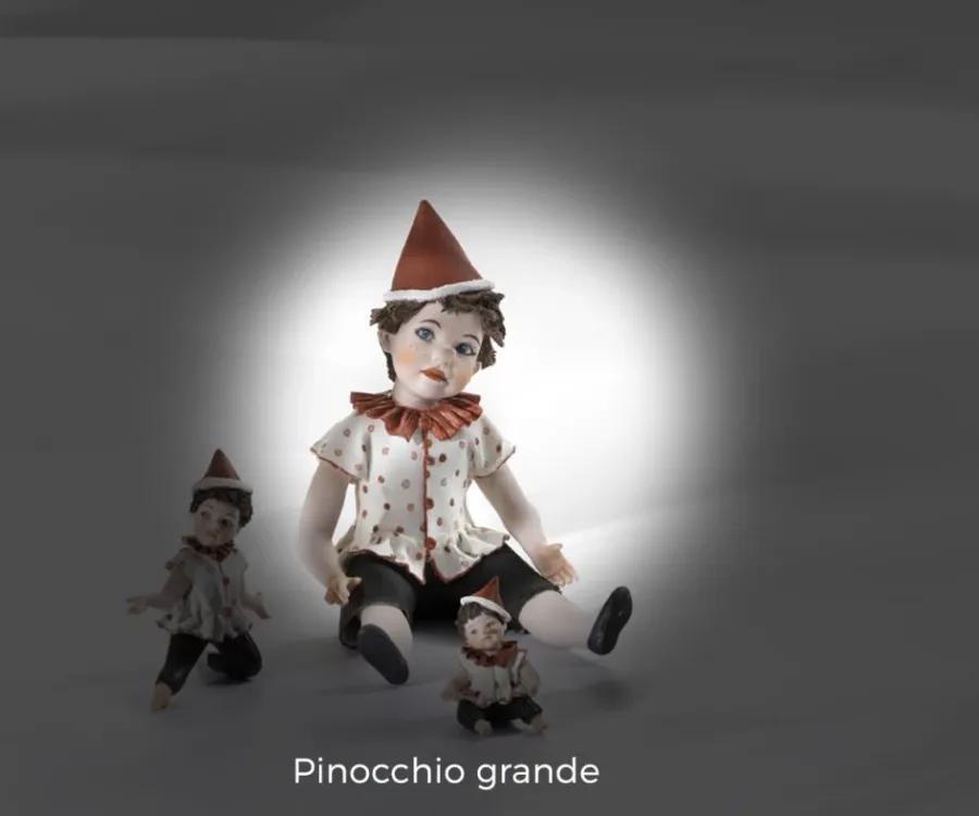 obrazek 1 Duża, porcelanowa figurka Pinokia - Sibania