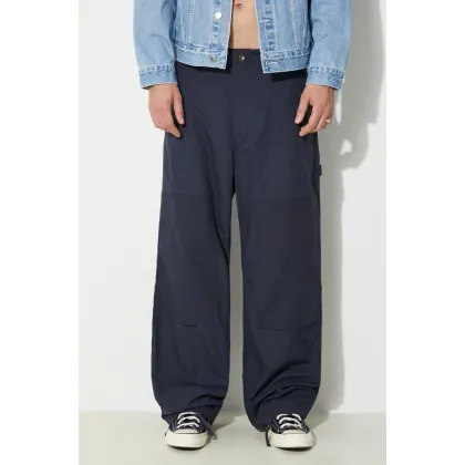 Zdjęcie Engineered Garments spodnie bawełniane Painter Pant kolor granatowy proste OR307.CT114