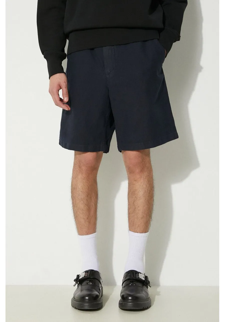 obrazek 1 Norse Projects szorty z domieszką lnu Ezra Relaxed Cotton kolor granatowy N35.0614.7004