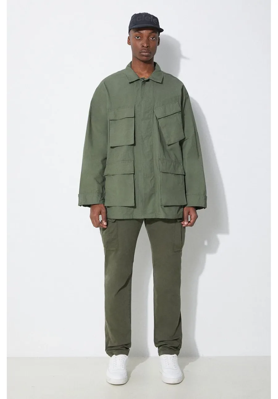 obrazek 1 Engineered Garments kurtka bawełniana BDU kolor zielony przejściowa oversize OR174.CT010