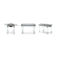 Picture Foosball table plated with 24 carat gold