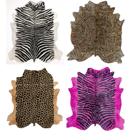 Zdjęcie Luksusowy dywan ze skóry do salonu Pelle Stampata - różne warianty