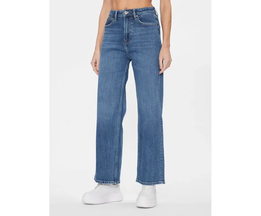 obrazek 1 Pepe Jeans Jeansy PL204598 Niebieski Wide Leg