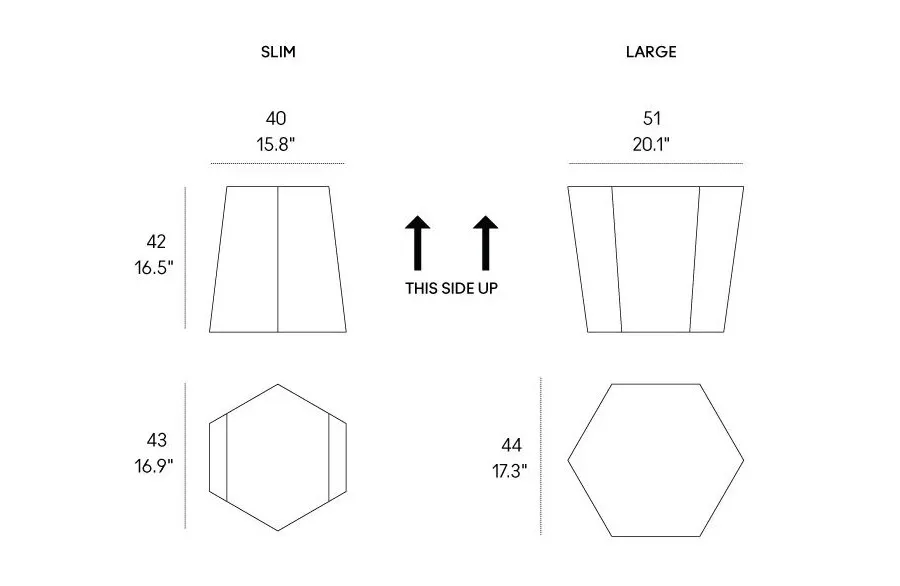 obrazek 5 Kamienny stołek, stolik kawowy Hexagon do ogrodu lub domu