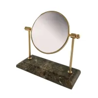 Picture Luxurious Italian dressing table with marble base and 3× mirror - 3SC