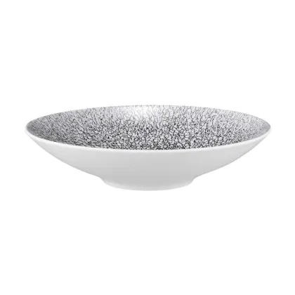 Zdjęcie Talerz na makaron lub zupę 23 cm zdobiony czarnym ornamentem - Seltmann Weiden