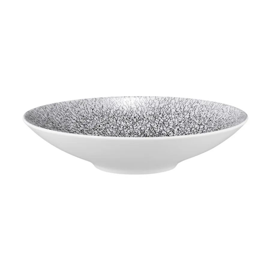 obrazek 1 Talerz na makaron lub zupę 23 cm zdobiony czarnym ornamentem - Seltmann Weiden