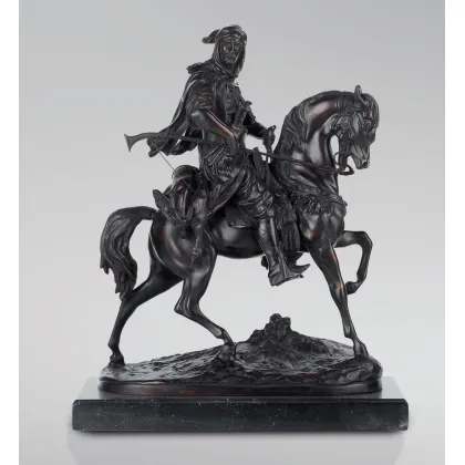 Picture Bronze sculpture of an Arab horseman - Fonderia Artistica Ruocco