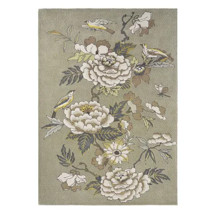 Zdjęcie Stylowy beżowy dywan w kwiaty - PAEONIA NEUTRAL 37904