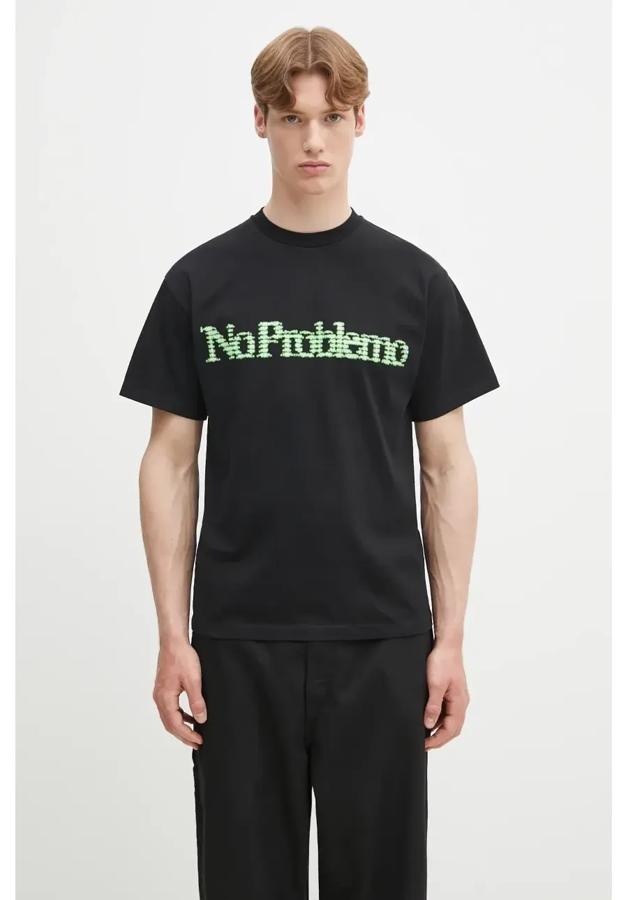 obrazek 1 No Problemo t-shirt bawełniany Digi Problemo SS Tee kolor czarny z nadrukiem NP6001703