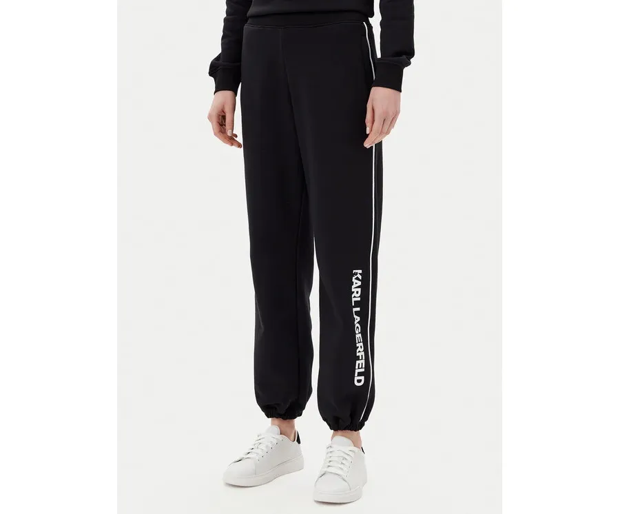 obrazek 1 KARL LAGERFELD Spodnie dresowe A2W10149 Czarny Regular Fit