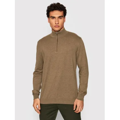 Zdjęcie Selected Homme Sweter Berg 16074687 Brązowy Regular Fit