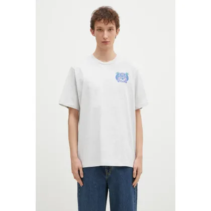 Zdjęcie Billionaire Boys Club t-shirt bawełniany Tropical Crest męski kolor szary z nadrukiem B24461