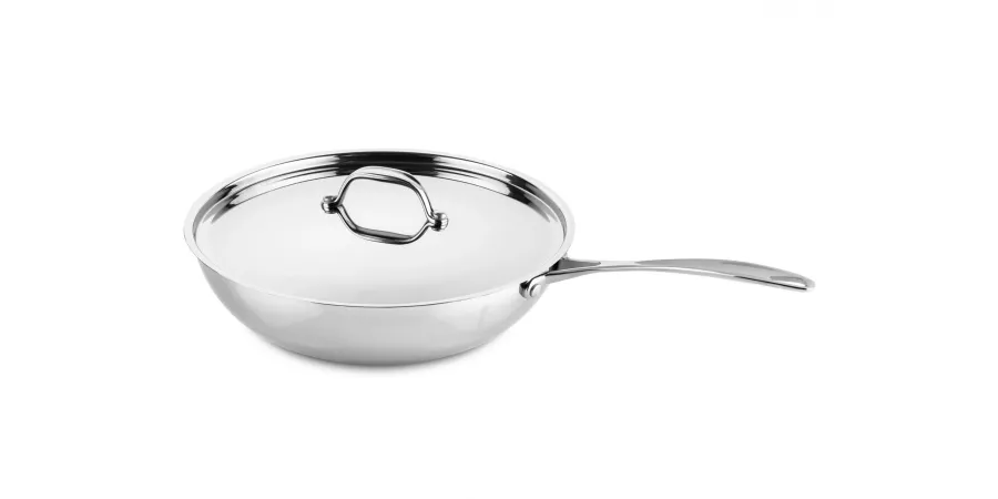 obrazek 1 Stylowy włoski wok ze stali nierdzewnej