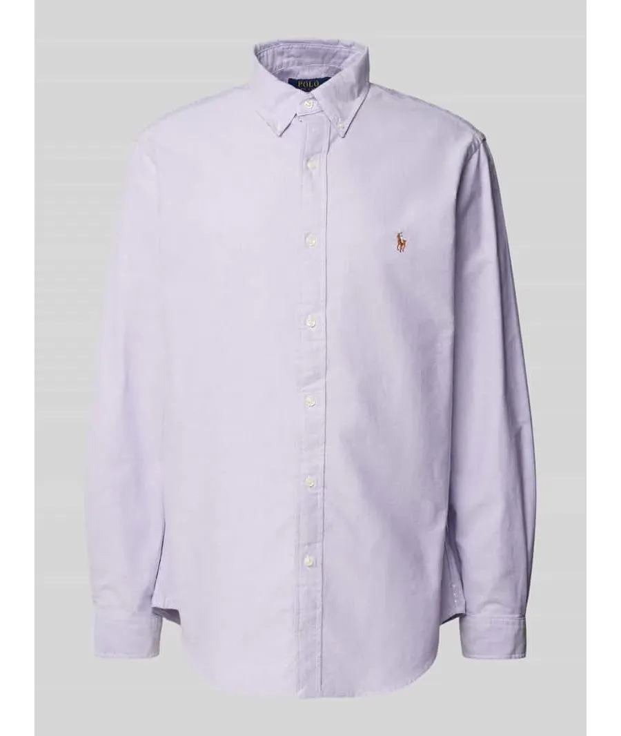 obrazek 1 Koszula casualowa o kroju slim fit z kołnierzykiem typu button down