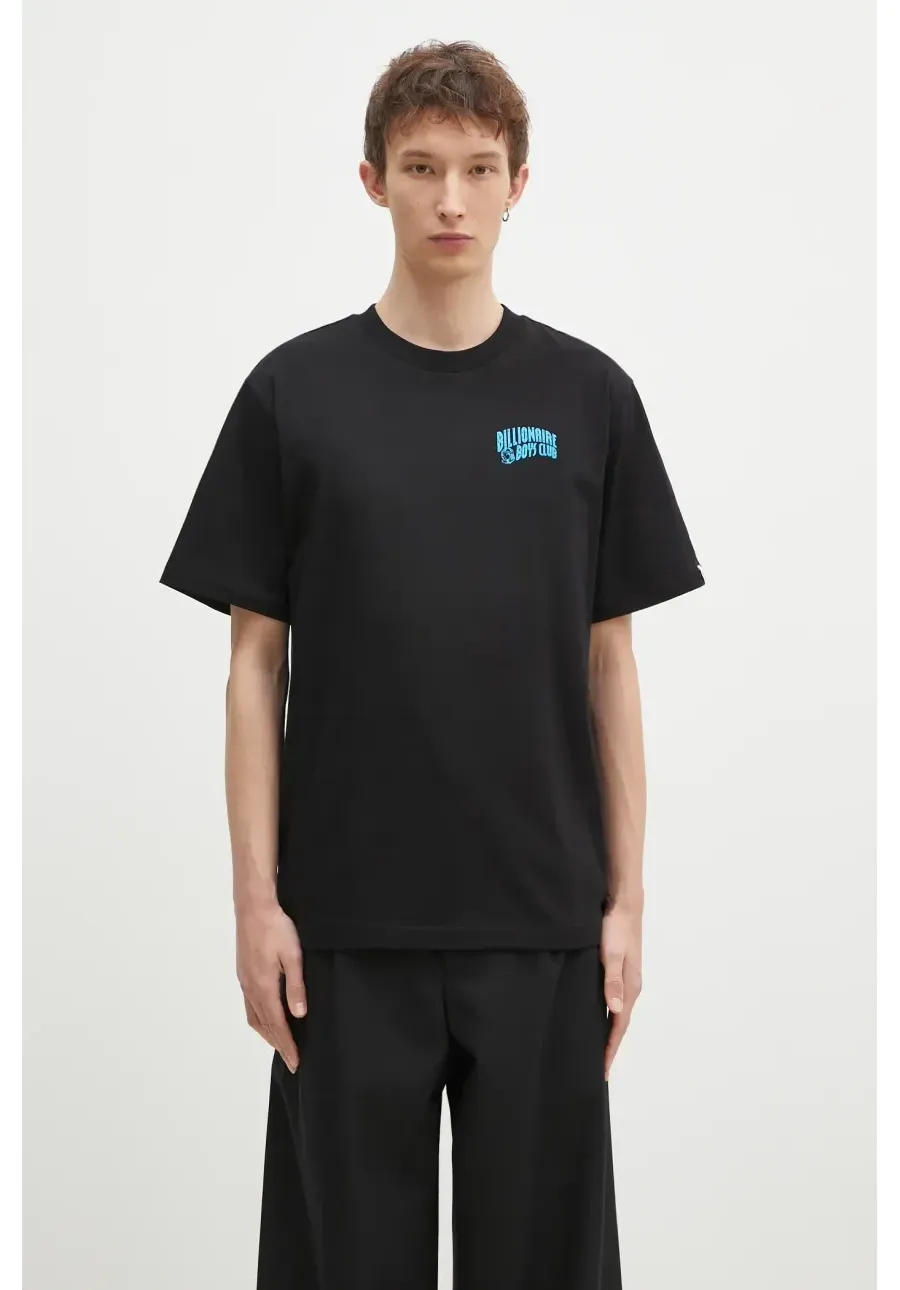obrazek 1 Billionaire Boys Club t-shirt bawełniany Small Arch Logo Highlight męski kolor czarny z nadrukiem BC008