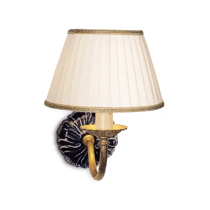 Zdjęcie Kinkiet jednopunktowy w kolorze mosiądzu H.31xL.20xP.30 cm