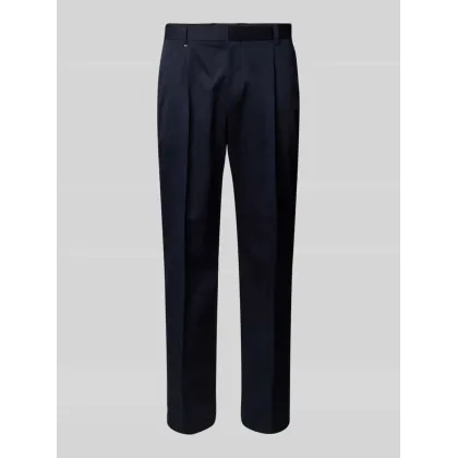 Zdjęcie Spodnie do garnituru o kroju tapered fit z zakładkami w pasie model ‘Perin’