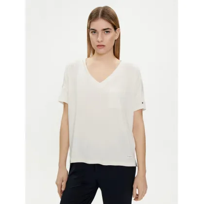 Zdjęcie Tommy Hilfiger T-Shirt UW0UW05190 Écru Oversize