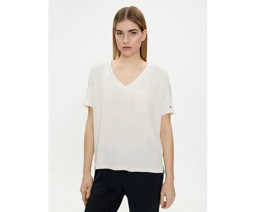 obrazek 1 Tommy Hilfiger T-Shirt UW0UW05190 Écru Oversize