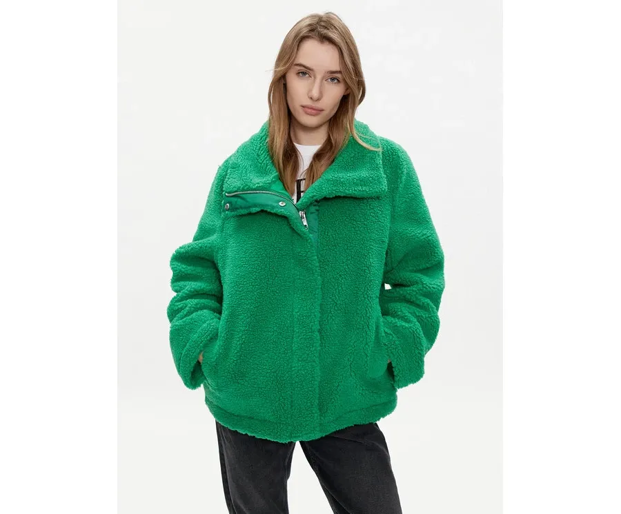 obrazek 1 Replay Kożuch W7817.000.84790 Zielony Relaxed Fit REPLAY