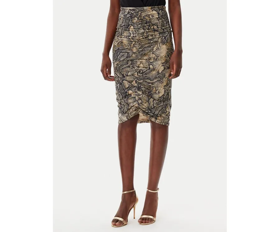 obrazek 1 Just Cavalli Spódnica ołówkowa 78PAE815 Brązowy Slim Fit