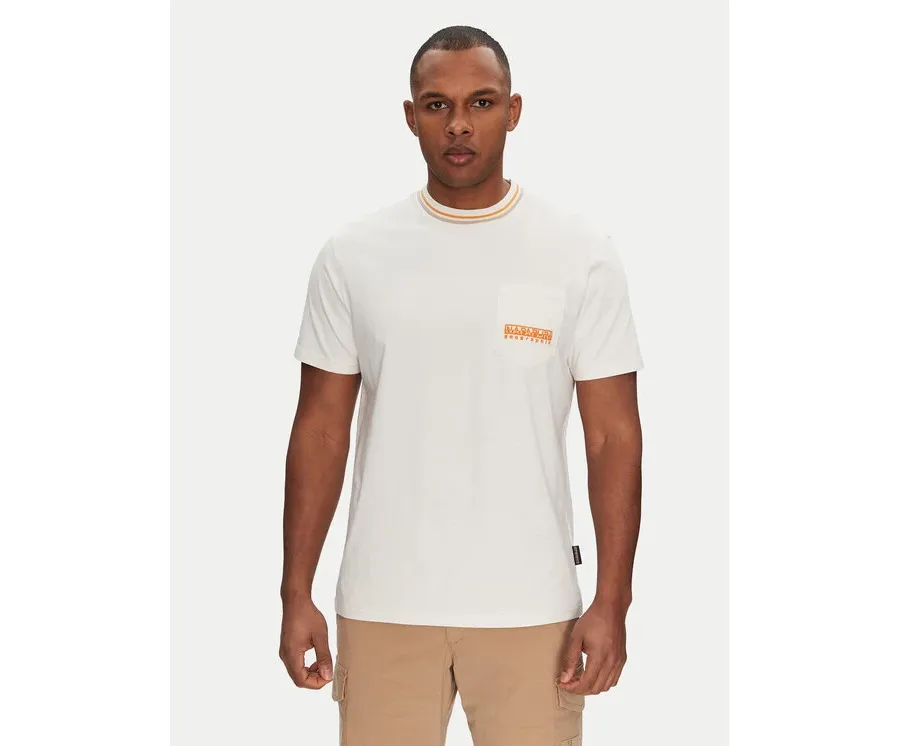 obrazek 1 Napapijri T-Shirt S-Murlo NP0A4IEJN1A1 Biały Regular Fit