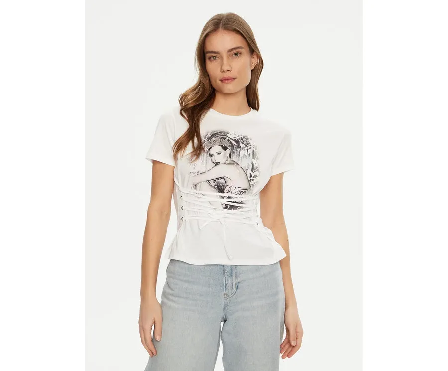 obrazek 1 Guess T-Shirt W5RI32 K9RM1 Biały Regular Fit