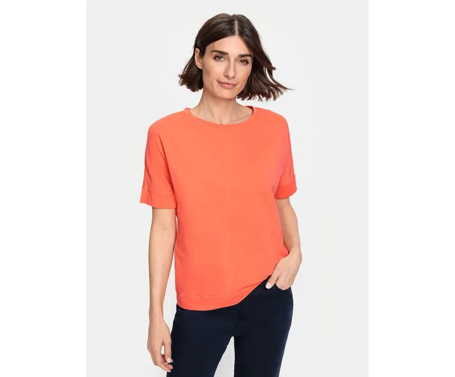 obrazek 1 Olsen T-Shirt 11104490 Pomarańczowy Regular Fit