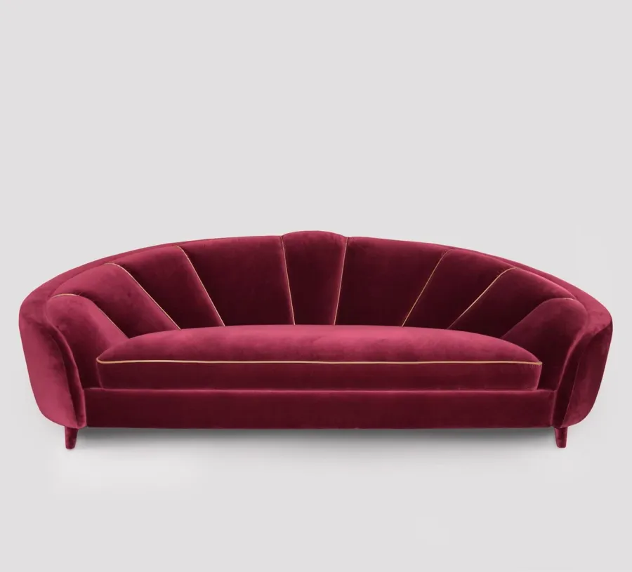 obrazek 1 Bordowa oryginalna sofa do stylowego salonu – Muranti