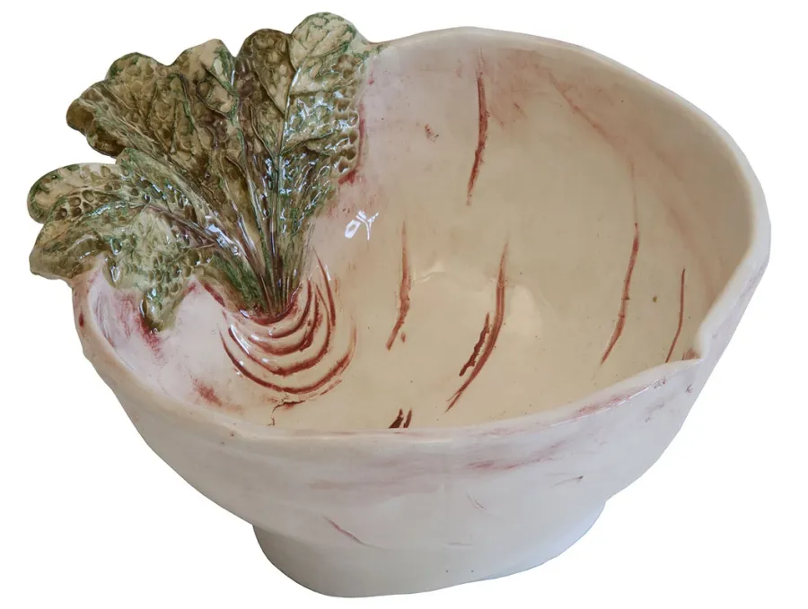 obrazek 1 Fascynująca ceramiczna miska w kształcie rzodkiewki 17 cm - Virginia Casa