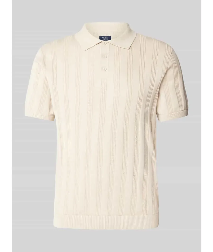 obrazek 1 Koszulka polo o kroju regular fit z fakturowanym wzorem