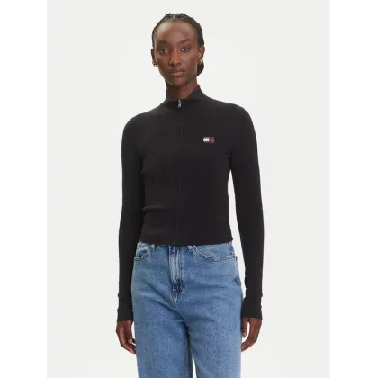 Zdjęcie Tommy Jeans Kardigan DW0DW20967 Czarny Slim Fit