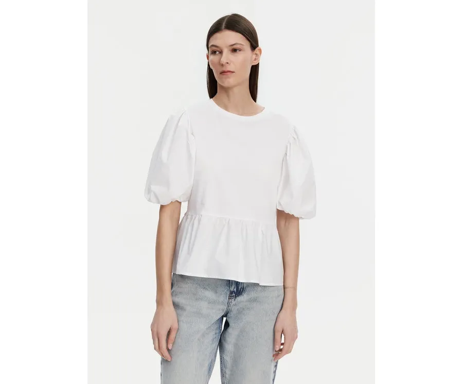 obrazek 1 Liu Jo Bluzka WA5389 J6308 Biały Relaxed Fit