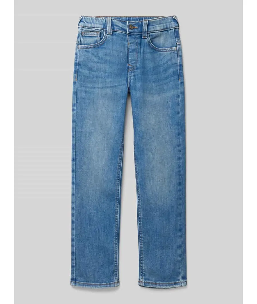 obrazek 1 Jeansy o kroju skinny fit z mieszanki bawełny z elastycznym pasem model ‘TIM’