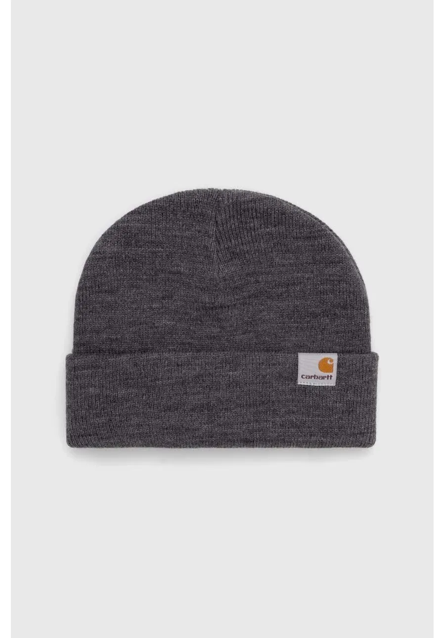 obrazek 1 Carhartt WIP czapka Stratus Hat Low kolor szary z grubej dzianiny I025741.ZMXX