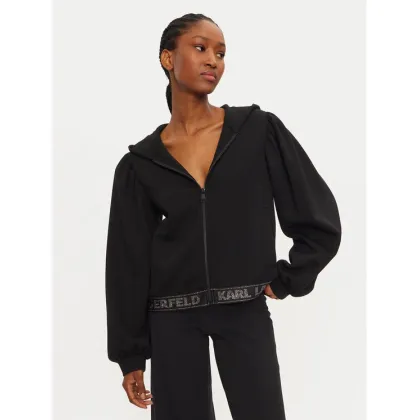 Zdjęcie KARL LAGERFELD Bluza 246W1803 Czarny Loose Fit