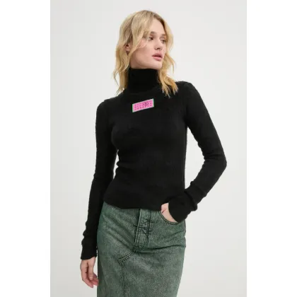 Zdjęcie MM6 Maison Margiela sweter damski kolor czarny z golfem S62NH0035.M20045