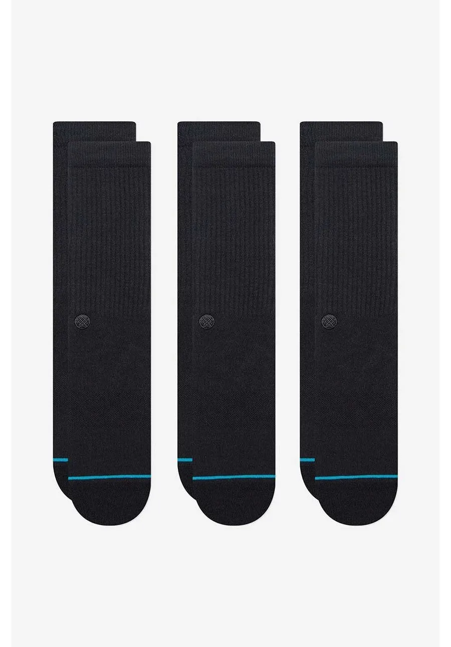 obrazek 1 Stance skarpetki Shelter 3-pack męskie kolor czarny A556A23SHL-BLK