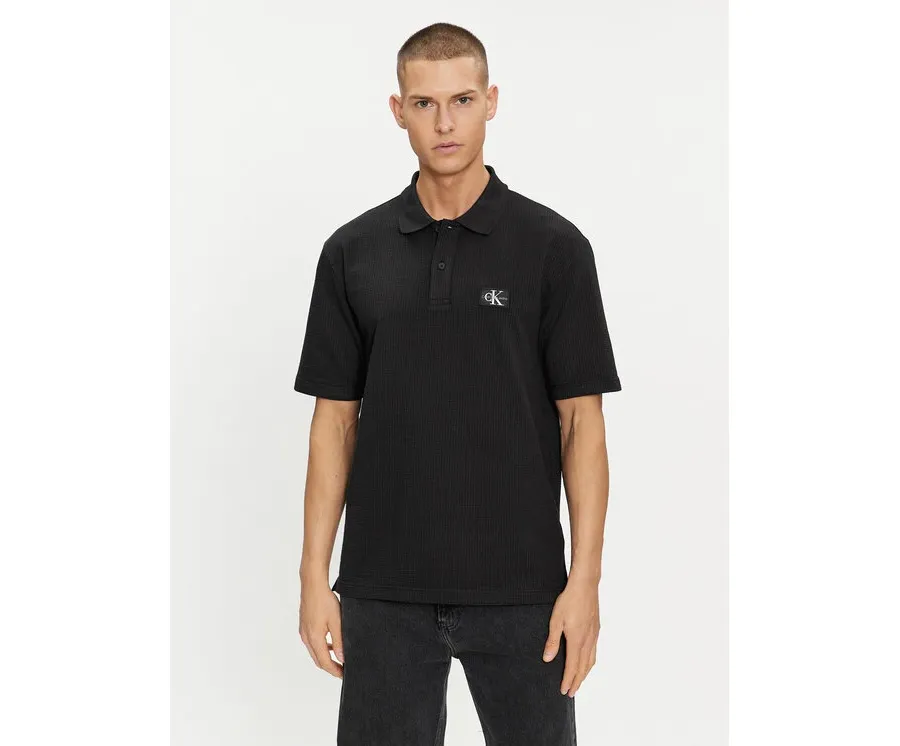 obrazek 1 Calvin Klein Jeans Polo J30J325433 Czarny Regular Fit