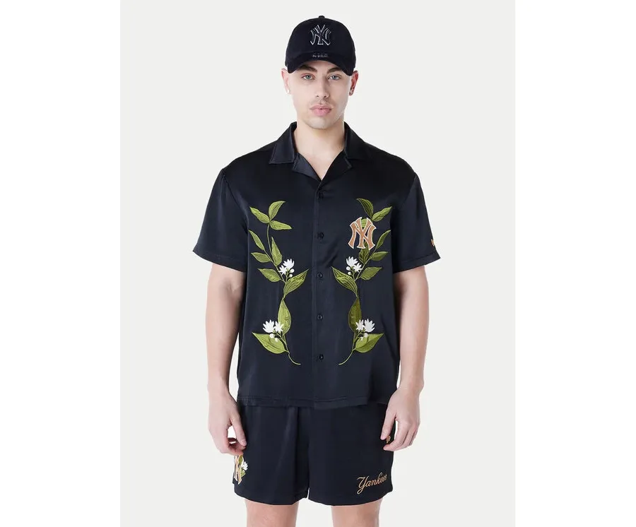 obrazek 1 New Era Koszula New York Yankees Floral Revere 60596374 Czarny Regular Fit