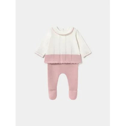 Zdjęcie Mayoral Komplet bluzka i półśpiochy 1587 Różowy Regular Fit