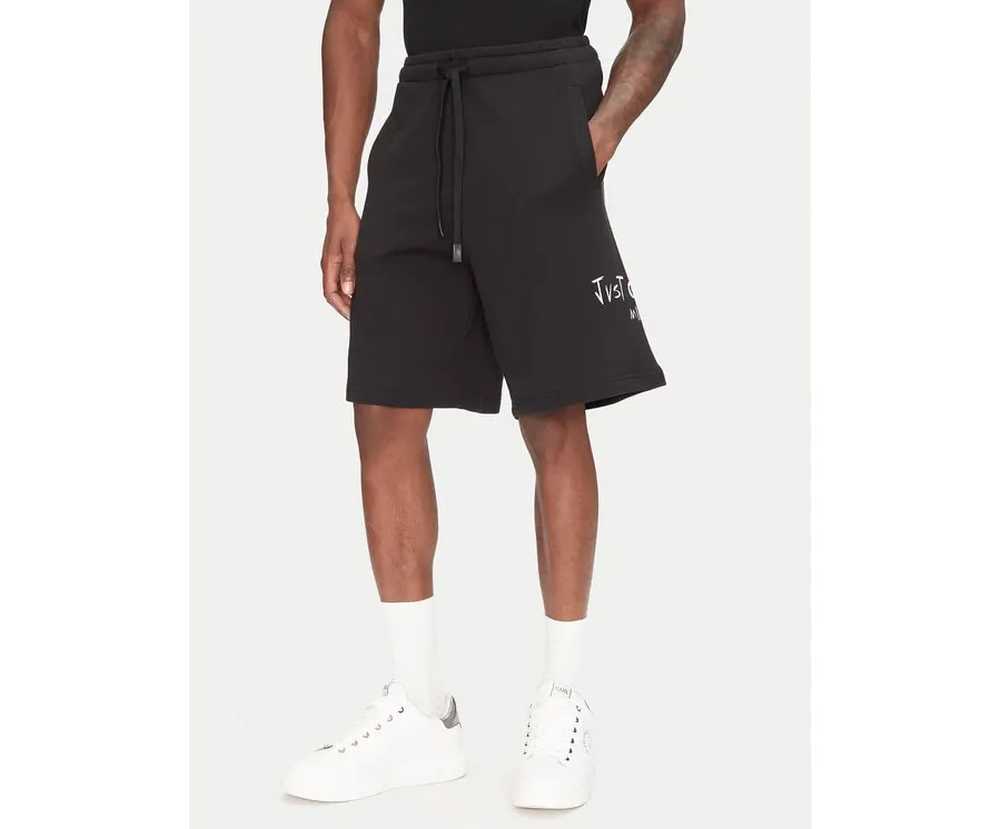 obrazek 1 Just Cavalli Szorty sportowe 78OADT07 Czarny Regular Fit