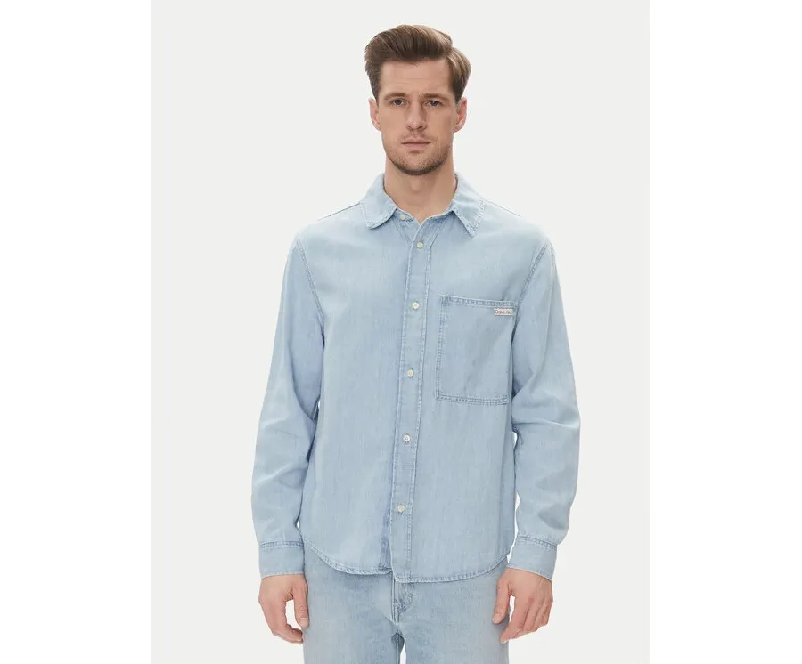 obrazek 1 Calvin Klein Jeans Koszula jeansowa J30J327508 Niebieski Regular Fit