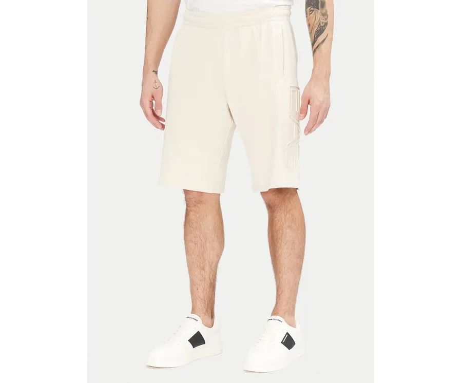 obrazek 1 EA7 Emporio Armani Szorty sportowe 7M000153 AF10432 U1079 Écru Regular Fit