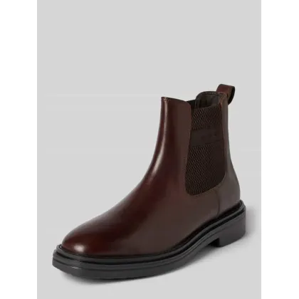 Zdjęcie Buty chelsea ze skóry z wyhaftowanym logo model ‘Boggar’