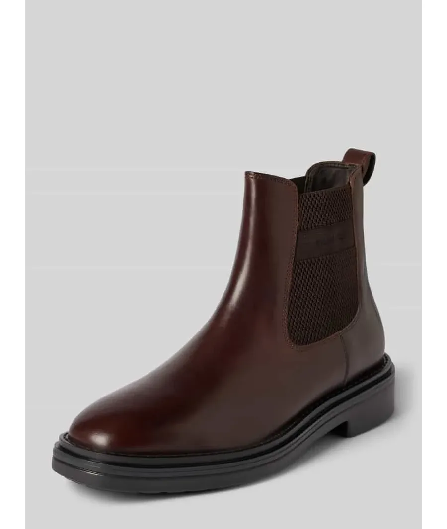 obrazek 1 Buty chelsea ze skóry z wyhaftowanym logo model ‘Boggar’